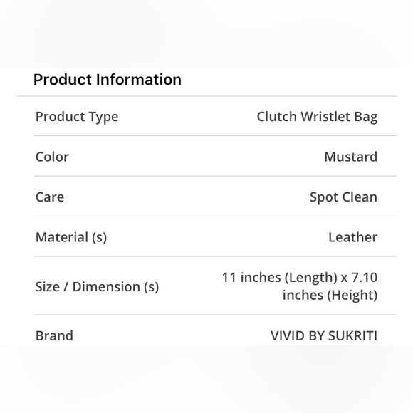 Mustard Handpainted Genuine Pebbled Leather Wristlet Clutch - Picture 14 of 14